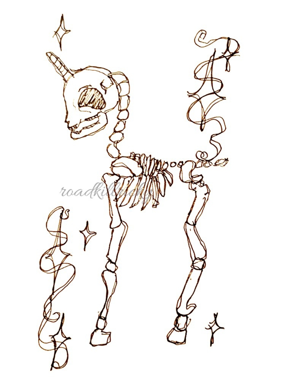 anatomically incorrect unicorn art